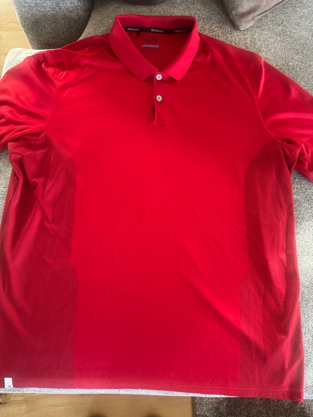 Adidas Men's Red Performance Polo